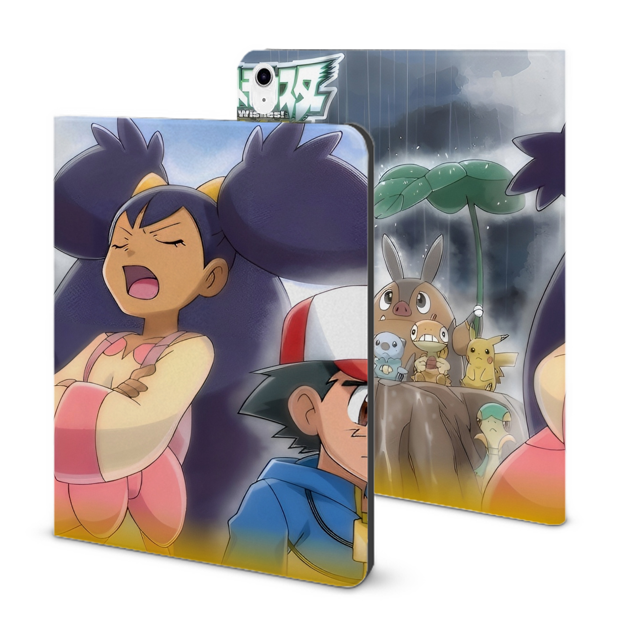 （画像用） ポケットモンスター Pokémon IPad ケース ブック型 PUレザー TPU 耐衝撃 軽量 薄型 ペン収納なし 全面保護 IPad 各モデル対応